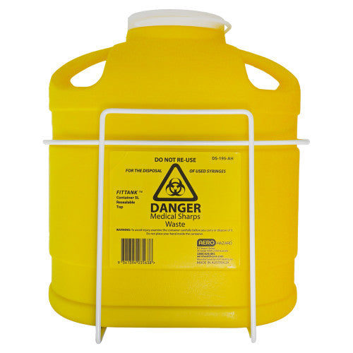 AeroHazard Wall Bracket for 5L Sharps Disposal Container