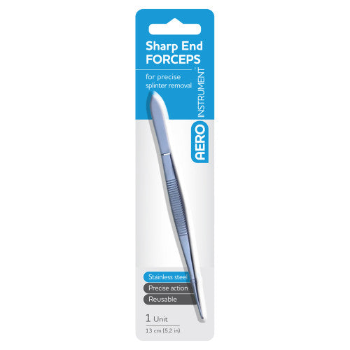 AeroInstrument Stainless Steel Sharp Forceps 13cm