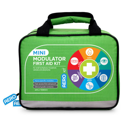 AeroKit 3 Series Modular Mini First Aid Kit Softpack 25 x 15 x 21.5cm