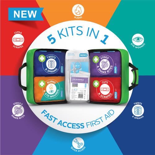AeroKit 3 Series Modular Mini First Aid Kit Softpack 25 x 15 x 21.5cm