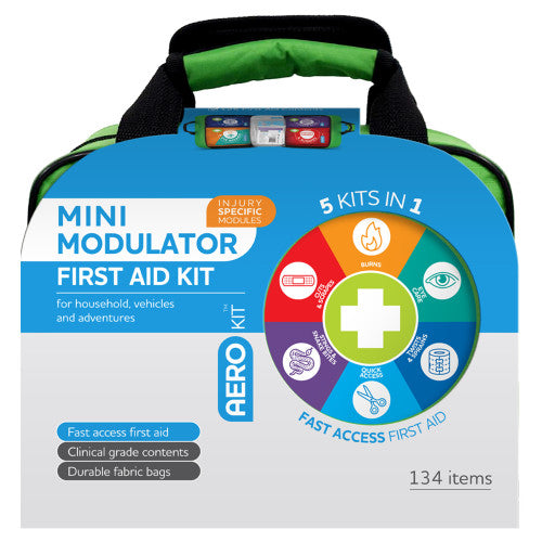 AeroKit 3 Series Modular Mini First Aid Kit Softpack 25 x 15 x 21.5cm