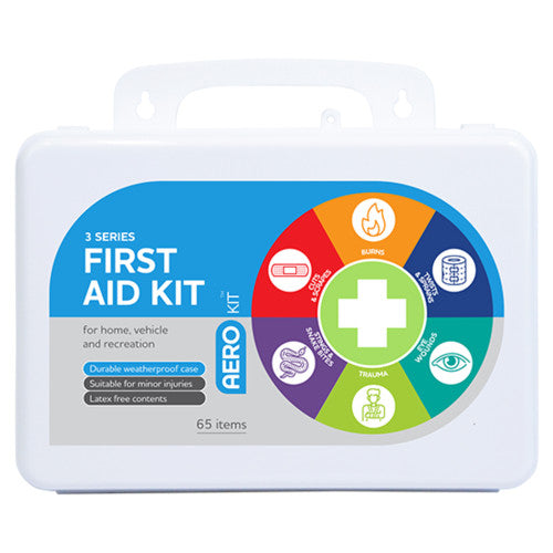 AeroKit 3 Series Plastic Waterproof First Aid Kit 25 x 8 x 17cm