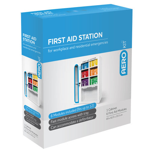 AeroKit First Aid Station with 6 Modules 69 x 62.5 x 15.5cm