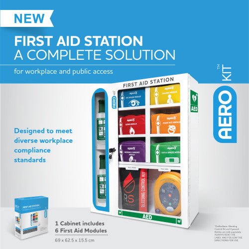AeroKit First Aid Station with 6 Modules 69 x 62.5 x 15.5cm