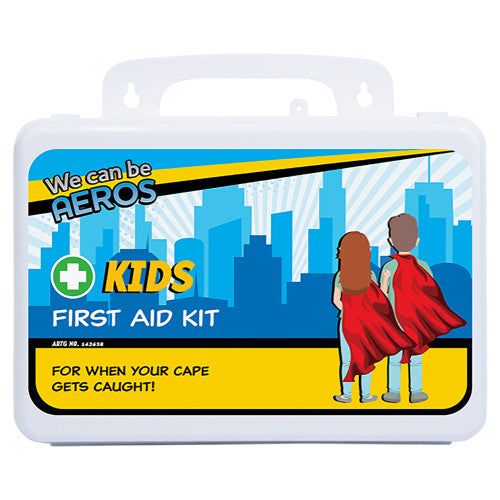 Aerokit Kids 2 Series Plastic Waterproof First Aid Kit 21 x 7.5 x 13cm