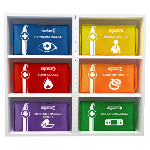 Aerokit Modulator 4 Series Metal Cabinet First Aid Kit 24 x 16 x 42cm