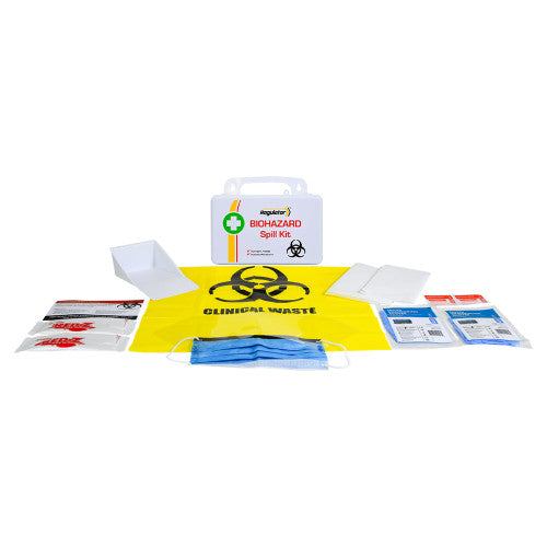 Aerokit Regulator Biohazard Plastic Spill Kit 13 x 21 x 7.5cm