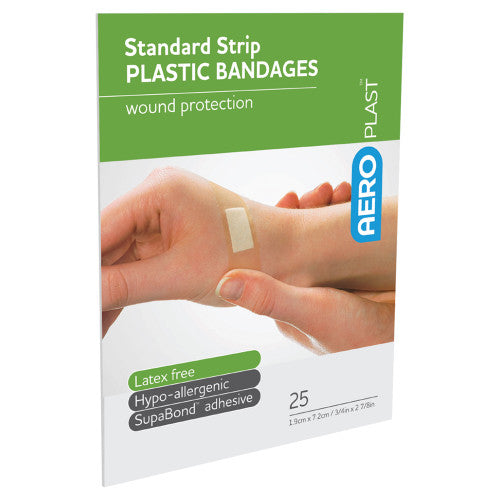 Aeroplast Plastic Standard Strip 7.2 x 1.9cm Envelope of 25 Pack of 20
