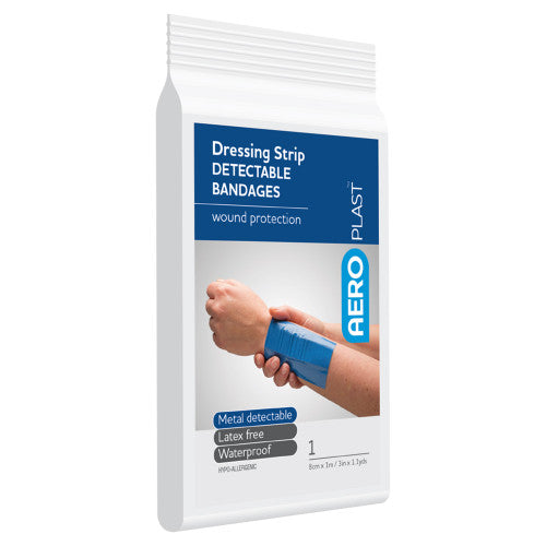 Aeroplast Premium Detectable Dressing Strip 8cm x 1m Pack of 12
