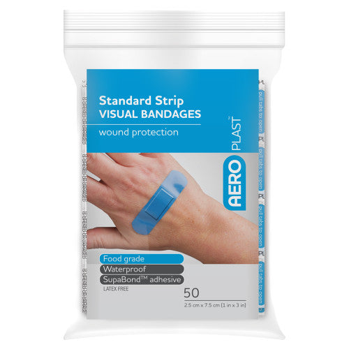Aeroplast Premium Visual Strip 7.5 x 2.5cm Bag of 50 Pack of 12