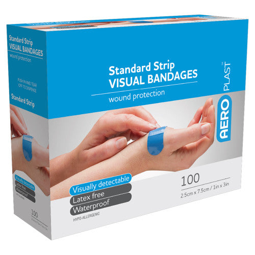 Aeroplast Premium Visual Strip 7.5 x 2.5cm Box of 100 Pack of 12