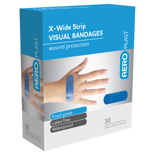 Aeroplast Premium Visual Strip 7.5 x 2.5cm Box of 30 Pack of 6