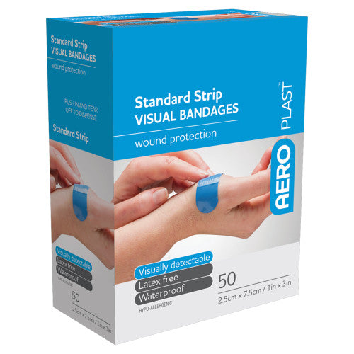 Aeroplast Premium Visual Strip 7.5 x 2.5cm Box of 50 Pack of 12