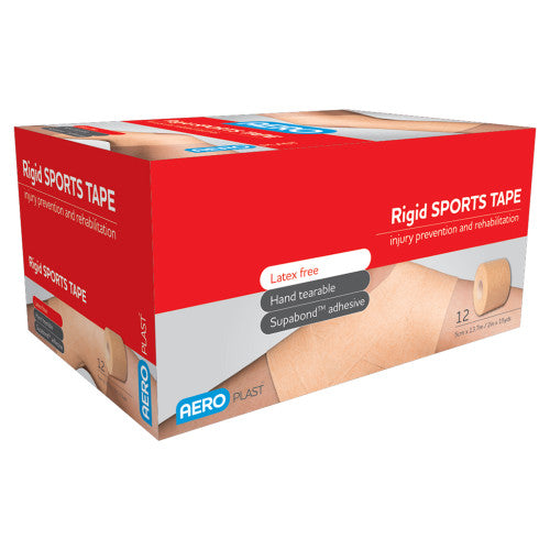 Aeroplast Rigid Sports Tape 5cm x 13.7m Box of 12