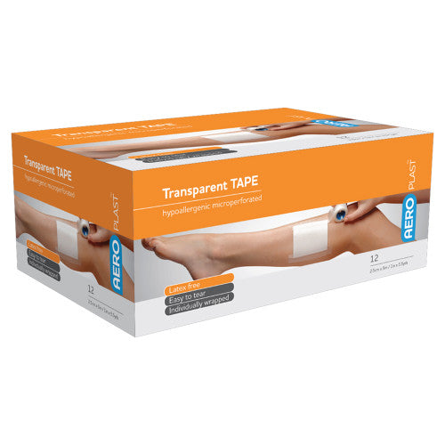Aeroplast Transparent Plastic Tape 2.5cm x 5m Box of 12