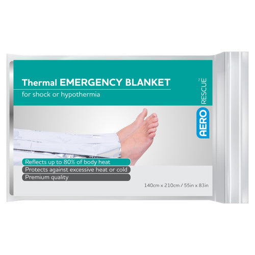 Aerorescue Thermal Blanket 140 x 210cm Bag of 100