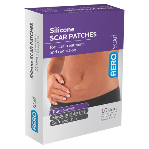 Aeroscar Silicone Scar Patch 7.4 x 4.4cm Box of 10