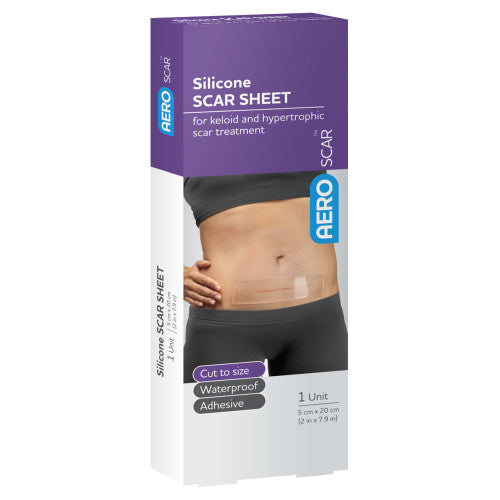 AeroScar Silicone Scar Sheet 5 x 20cm Box of 1