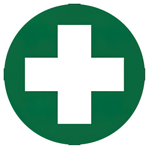 Aerosupplies First Aid Cross Sticker 5 x 5cm Sheet of 5