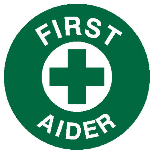 Aerosupplies First Aider Sticker 5 x 5cm Sheet of 5