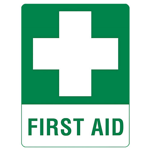 Aerosupplies Large Poly First Aid Sign 60 x 45cm