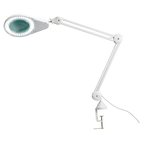 Aerosupplies LED Magnifying Lamp with Table Clamp 12cm Diameter 115cm Extension