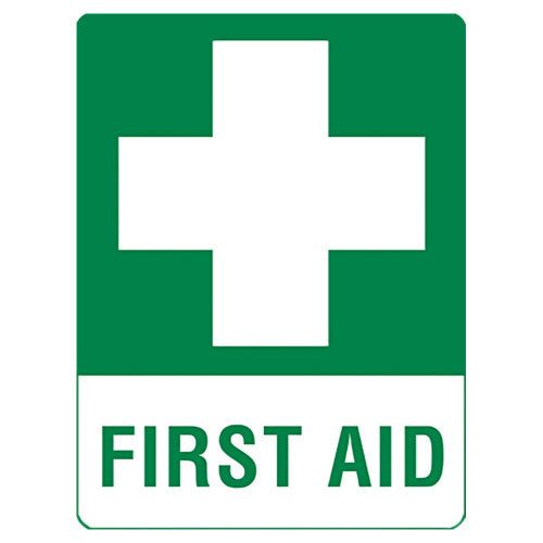 Aerosupplies Medium Metal First Aid Sign 45 x 30cm