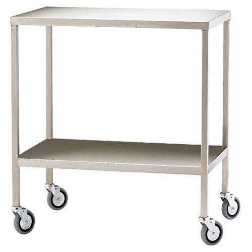 Aerosupplies Medium Stainless Steel Trolley 80 x 50 x 90.5cm
