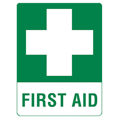 Aerosupplies Small Metal First Aid Sign 30 x 22.5cm