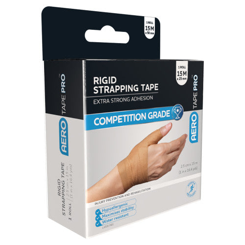 AeroTape Rigid Pro Strapping Tape 2.5cm x 15m Box of 1