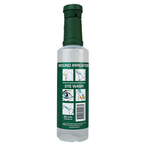 Aerowash Drop Eyewash Bottle 500ml Pack of 10