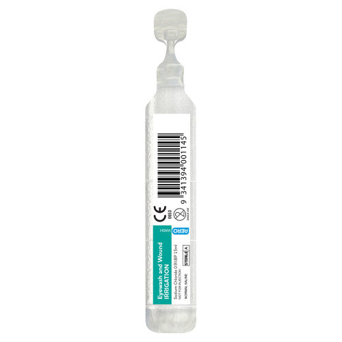 Aerowash Sodium Chloride Eyewash Ampoule 15ml Box of 500