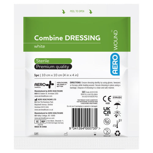 Aerowound Combine Dressing 10 x 10cm Bag of 50