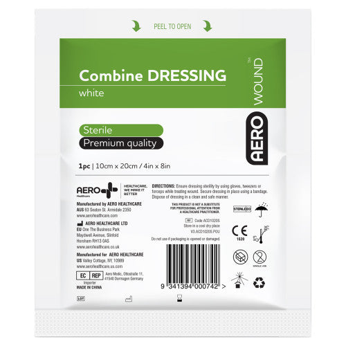 Aerowound Combine Dressing 10 x 20cm Bag of 50