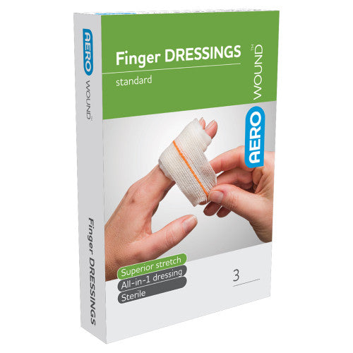 Aerowound Finger Dressing Envelope Pack of 3