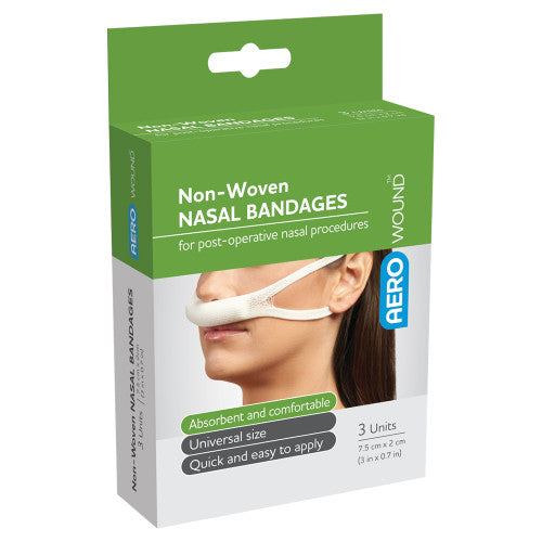 AeroWound Nasal Sling Bandage Box of 3