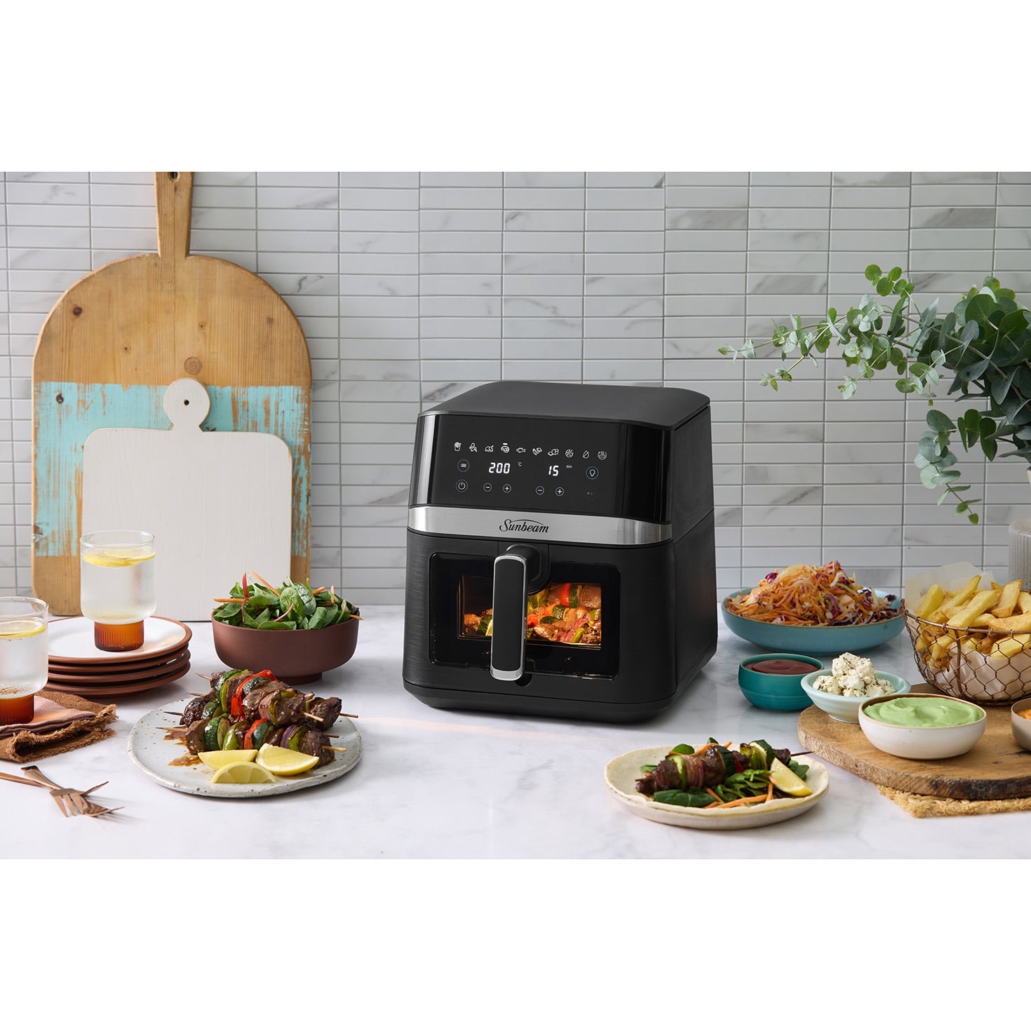 Sunbeam Alinea Pro air fryer angle