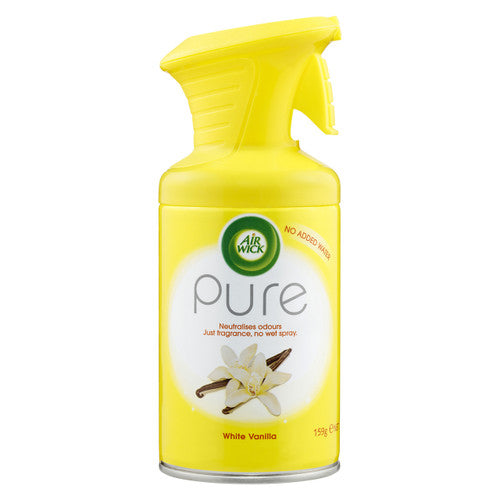 Air Wick Pure Air Freshener Aerosol White Vanilla 159g Pack of 6