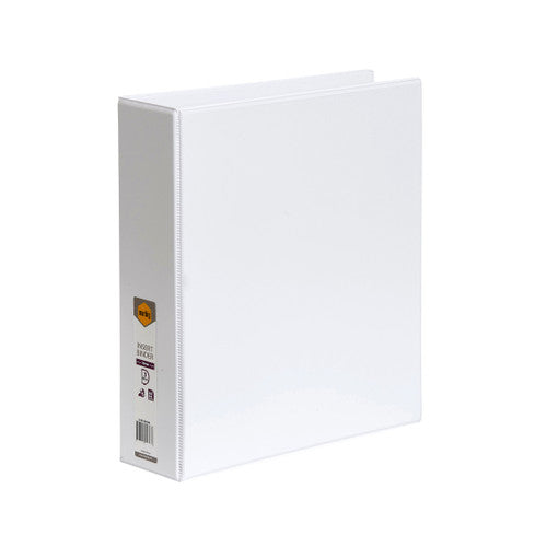 Marbig Clearview Insert Binder 50mm 3D A4 White Pack of 12