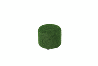 Aalto Round Ottoman Grass 45cm Diameter 43cm High Lockable Castors-1