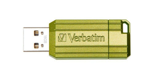 Verbatim Store n Go Pinstripe USB Drive 16GB Eucalyptus Green