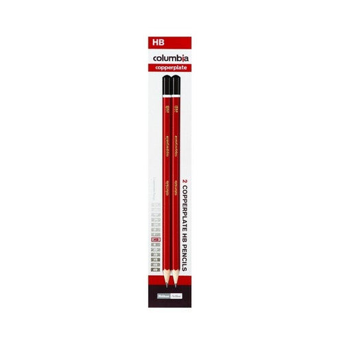 Columbia Copperplate Lead Pencils Hexagonal HB Pack 2