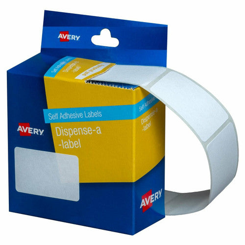 Avery White Dispenser Labels Rectangle 38 x 24mm 380 Pack