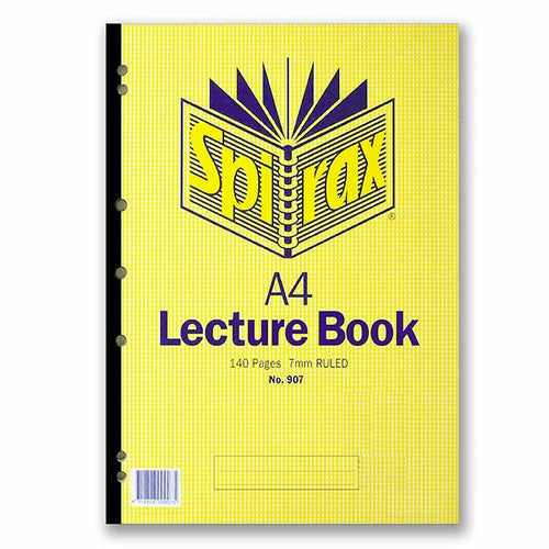 Spirax Lecture Book A4 Side Opening 140 Pages