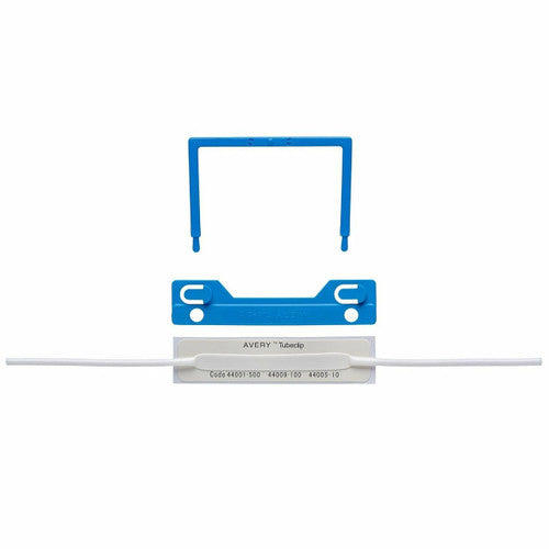 Avery Blue Tubeclip File Fastener with Base U Piece and Compressor Bar 10 Pack
