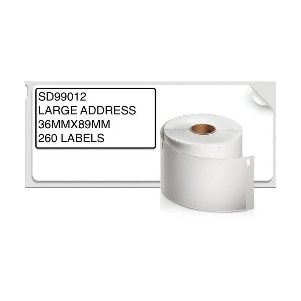 Dymo LabelWriter Address Labels 89 x 36mm 2 Rolls of 260