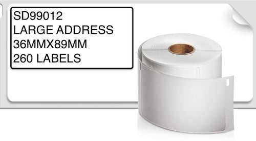 Dymo LabelWriter Address Labels 89 x 36mm 2 Rolls of 260