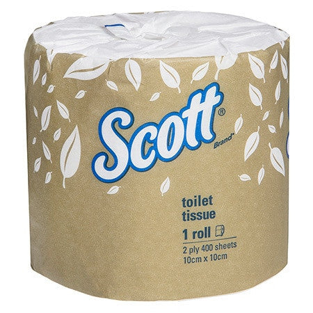 Scott Toilet Tissue White 2 Ply 400 Sheets Box of 48