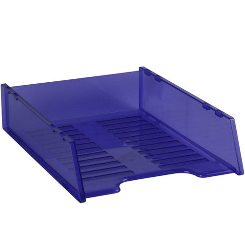 Italplast Multi-Fit Document Tray A4 Tinted Purple