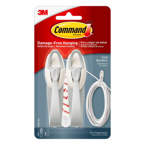 Command Cord Bundlers Medium White 2 Pack (900g)